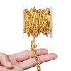 Brass Paperclip Chains LCHA-SZ0001-01G-RS-4