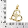 Brass Micro Pave Cubic Zirconia Pendants KK-D409-49G-03-3