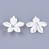 5-Petal Acrylic Bead Caps CACR-Q034-09A-2