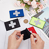 Gorgecraft 4Pcs 4 Colors Reflective First Aid Cross Patches PATC-GF0001-16-3
