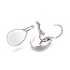 Non-Tarnish 304 Stainless Steel Leverback Earring Findings X-STAS-E474-07P-1