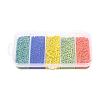 6000Pcs 5 Colors Glass Seed Beads SEED-YW0001-15B-3