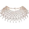 Fingerinspire Crystal Rhinestone Bib Necklace NJEW-FG0001-01KCG-1