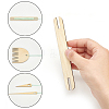 WADORN Wood Hand Loom Stick Set DIY-WR0004-19-3