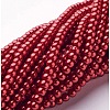 Glass Pearl Beads Strands X-HY-4D-B73-2