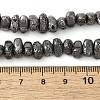 Electroplated Natural Lava Rock Beads Strands G-L606-D02-01D-4