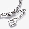 304 Stainless Steel Necklaces and Bracelets Sets SJEW-L138-01GP-6