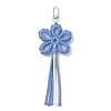 Flower Cotton Threads Pendants Decorations HJEW-TA00399-02-2