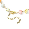 Natural Shell Nugget Beaded Chain Necklaces NJEW-JN04358-3