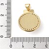 Brass & Shell & Clear Cubic Zirconia Pendants KK-I712-15G-3