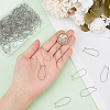 SOFPLATE 120Pcs 304 Stainless Steel Hoop Earrings Findings Kidney Ear Wires STAS-SP0001-32C-P-3