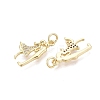 Valentine's Day Brass Micro Pave Clear Cubic Zirconia Pendants KK-Q072-12G-2