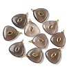 Natural Grey Agate Pendants G-H328-04G-A09-1