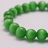 Cat Eye Beads Stretch Bracelets BJEW-F242-8mm-01-2