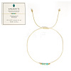 Natural Amazonite Braided Beads Bracelets for Women LU0568-4-1