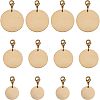 SUPERFINDINGS 12Pcs 3 Style Brass Pendants HJEW-FH0001-11-1