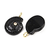 Natural Obsidian Pendants G-H353-02G-06-2