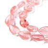 Cherry Quartz Glass Beads Strands G-K357-A05-01-4