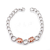 304 Stainless Steel Stud Earrings & Pendant Necklaces & Link Bracelets Jewelry Sets SJEW-L135-01B-3