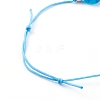 Adjustable Handmade Millefiori Glass Beaded Bracelets BJEW-JB06074-04-3