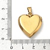 304 Stainless Steel Locket Pendants STAS-H255-02G-13-3