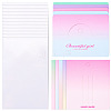 100Pcs Rectangle Gradient Color Paper Hair Clip Display Cards CDIS-TA0001-32-2