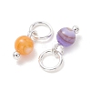 Dyed Natural Freshwater Shell Pendants PALLOY-JF05441-03-2