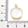 Brass Micro Pave Clear Cubic Zirconia Pendants KK-N268-75G-3