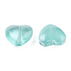 Transparent Spray Painted Glass Beads GLAA-N035-030-C02-3