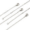 10Pcs 304 Stainless Steel Cable Chain Necklaces Set for Men Women STAS-YW0002-01P-1