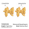 Bowknot Stainless Steel Stud Earrings for Women TP4583-2-1