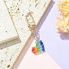 Colorful Glass Heart Pendant Decoration KEYC-TA00013-2