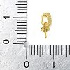 Brass Micro Pave Clear Cubic Zirconia Peg Bails Pendants LS-KK-L219-02G-3