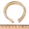 Iron Multi-strand Snake Chain Cuff Bangles for Women BJEW-P390-01C-G-3