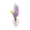 Plastic Lavender Flower Miniature Ornaments PW-WG6204C-01-4