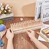 Rectangle Wooden Weaving Loom Kit TOOL-WH0155-192-3