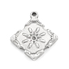 Tarnish Resistant 304 Stainless Steel Pendant Rhinestone Settings STAS-F287-52P-1