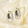 Brass Hoop Earrings for Women EJEW-U041-05P-2