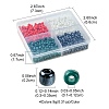 800Pcs 4 Styles Mixed Styles Glass Round Seed Beads SEED-FS0001-18B-4