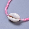 Adjustable Glass Seed Bead & Tibetan Style Zinc Alloy Charm Bracelet Sets BJEW-JB04282-4