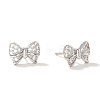 Brass Bowknot Stud Earrings YM2609-1-1