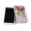 Flower Pattern Cardboard Jewelry Packaging Box CBOX-L007-003B-4