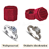 Velvet Cover Plastic Couple Ring Box VBOX-WH20003-001F-5