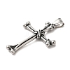 304 Stainless Steel Big Pendants LS-STAS-D091-06AS-2