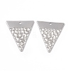 Non-Tarnish 304 Stainless Steel Pendants STAS-B031-20P-2