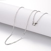 Non-Tarnish 304 Stainless Steel Cable Chain Necklaces NJEW-H445-16P-1