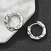 Brass Hoop Earrings EJEW-D320-23P-2