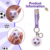 Soccer Keychain Cool Soccer Ball Keychain with Inspirational Quotes Mini Soccer Balls Team Sports Football Keychains for Boys Soccer Party Favors Toys Decorations JX297C-3