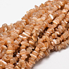 Natural Sunstone Chip Beads Strands G-E271-87-2