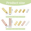 2120Pcs 8 Style Plated Glass Round Bugle Beads SEED-AR0001-12-2
